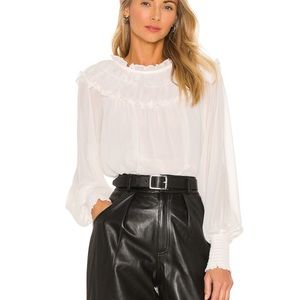 1.state Long Sleeve White Blouse